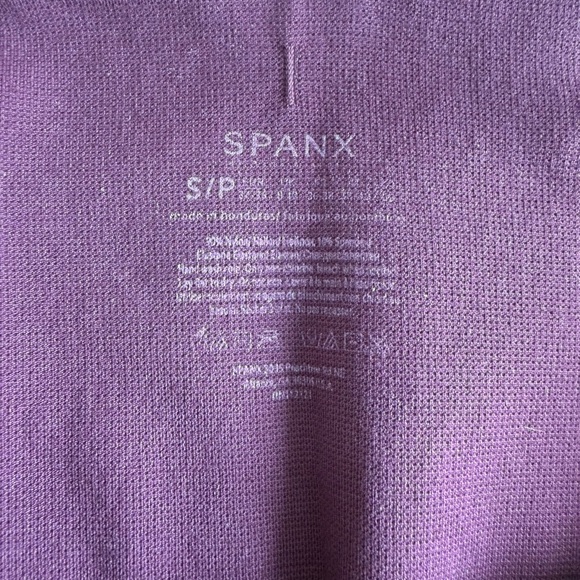 Burgundy/Purple High Rise Spanx Shape Wear Legging Tummy Control Size Small - Picture 3 of 3